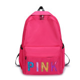 Pink Letter Backpack Sequin Laser Student Bag GBRF-92145