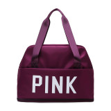 PINK Letter Print Dry and Wet Separation Extend Bag GBRF-244