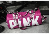 PINK Letter Fitness Travel Dry Wet Separation Shoes Storage Bag GBRF-882Upgrade