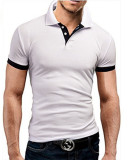 Men Casual Lapel Short Sleeve Polo FLZH-ZT115