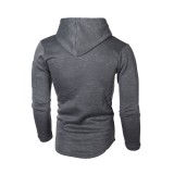 Men's Solid Color Long Sleeve Hoodie FLZH-ZW61