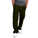 Men Loose Solid Color Casual Pants FLZH-ZK25