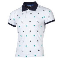 Men's Print Lapel Casual Short Sleeve POLO FLZH-ZT67