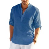 Men's Loose Casual Solid Color Top FLZH-ZT167
