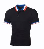 Men's Patchwork Lapel Short Sleeve POLO FLZH-ZT55
