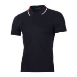 Men Lapel Short Sleeve Casual POLO FLZH-ZT65
