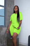Solid T Shirt And Shorts 2 Piece Sets LSD-83666