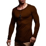Men's Casual Fashion Long Sleeve T-Shirt FLZH-ZT71