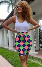 Sexy Sleeveless Bodysuit+Mini Skirt 2 Piece Sets CHY-1362