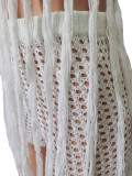 Sexy Knit Hollow Out Halter Top And Shorts Sets CM-8610