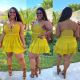 Plus Size Lace Patchwork Cross Strap Mini Dress NY-2388