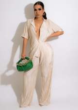 Solid Shirt And Pants Two Piece Sets MEM-88439