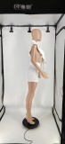 Solid Sleeveless Blazer Top And Shorts 2 Piece Sets(With Brooch) IV-8309
