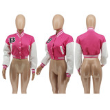 Casual Printed Full Sleeve Short Baseball Jacket WSYF-5891