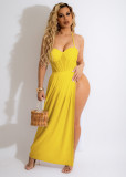Sexy Bodysuit+Split Long Skirt Two Piece Sets ME-8105
