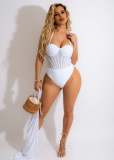 Sexy Bodysuit+Split Long Skirt Two Piece Sets ME-8105