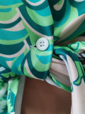 Sexy Printed Long Sleeve Shirt And Shorts 2 Piece Sets CM-8621
