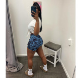 Casual Camo Print Cargo Shorts GDYF-6924