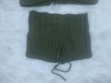 Sexy Knit Tube Top And Shorts Two Piece Sets CL-6139