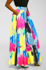 Casual Graffiti Print Wide Leg Pants LSD-82081