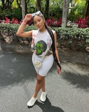 Casual Printed Sleeveless Two Piece Shorts Sets LSD-83102