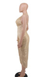 Sexy Sequined Cross Strap Night Club Dress XHXF-265