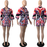 Casual Printed Shirt And Shorts 2 Piece Sets YNSF-1845A