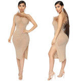 Sexy Party Nightclub Hot Diamond Dress GOSD-OS6781