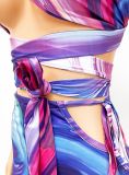 Fashion Sexy Print Long Skirt Set GOSD-OS6182