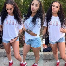 Casual Sports Print Short Sleeve T-Shirt GOSD-OS6259