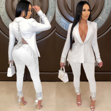 Plus Size Tassel Blazer OL Two Piece Suits DAI-8399