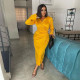 Sexy V Neck Long Sleeve Maxi Dress NY-10237