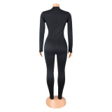 Casual Sports Skinny Long Sleeve Jumpsuit GOSD-OS6339