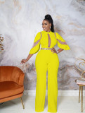 Sexy Mesh Patchwork Jumpsuit LDS-3311