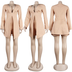 Sexy V Neck Long Sleeve Romper NY-10240