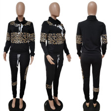 Leopard Patchwork Two Piece Pants Sets LSD-3483