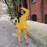 Sexy Blazer Coat And Hole Pants 2 Piece Sets LUO-3668