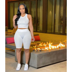 Casual Jacket+Tank Top+Shorts 3 Piece Sets BY-6001