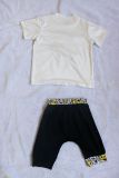 Kids Cartoon Print Short Sleeve Two Piece Set GYMF-YM061