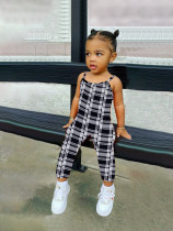 Kids Girls Print Sling Jumpsuits GYMF-YM051