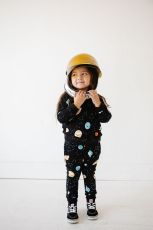 Kids Starry Sky Print Long Sleeve Two Piece Pants Set GYMF-YM053