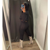 Solid Color Knit Sweater Two Piece Set GCNF-0193