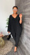 Plus Size Solid V Neck Loose Top And Pants 2 Piece Sets MK-3130