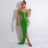 Plus Size Sexy Hot Drilling Irregular Night Club Dress NY-2567
