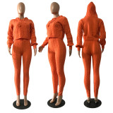 Solid Color Knit Sweater Two Piece Set GCNF-0193