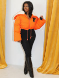 Polar Fleece Letter Embroidery Large Lapel Jacket ZSD-0507