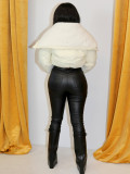 Polar Fleece Letter Embroidery Large Lapel Jacket ZSD-0507