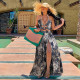 Fashion Sexy Print Big Swing Maxi Dress ZSD-0271