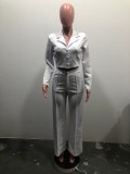 Solid Blazer Coat And Pants Two Piece Sets OMY-81054