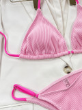 Sexy Solid Halter Bikinis Two Piece Swimsuit CSYZ-C652WY